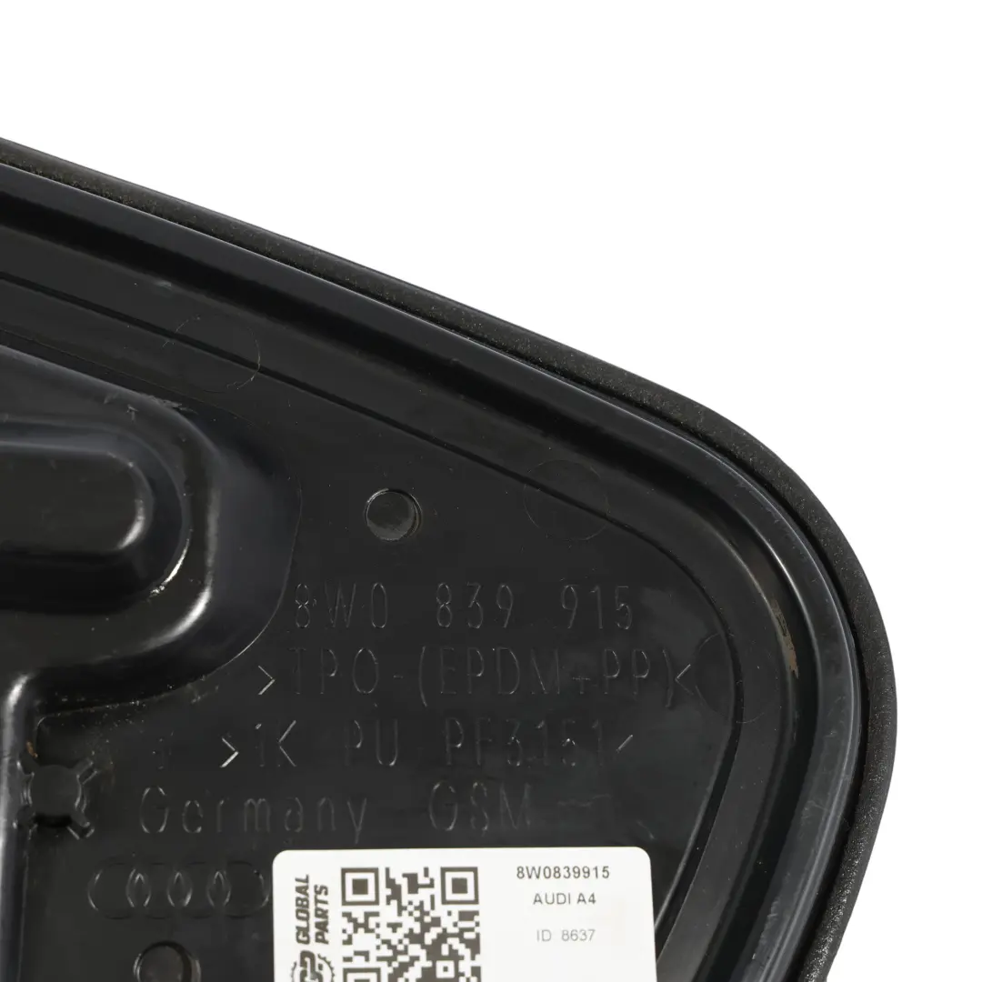 Audi A4 B9 Mecanismo Cierre Puerta Trasera Cubierta Panel Izquierdo - SKU 8W0839915 - Número de pieza 8W0839915
