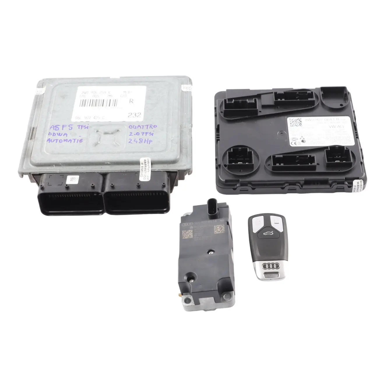Audi A5 F5 2.0 TFSI DDWA 245HP Quattro Engine ECU Kit 8W0906259K Automatic