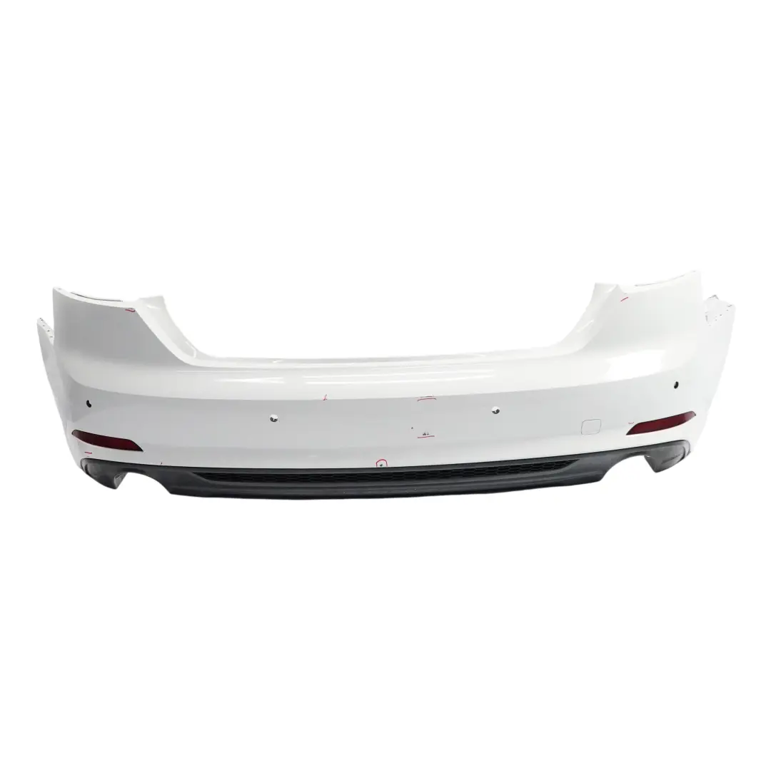 Audi A5 F5 Bumper Rear Trim Panel S-Line Glacier White Pearl - S9R - SKU 8W6807067AA-MGW - Part number 8W6807067AA