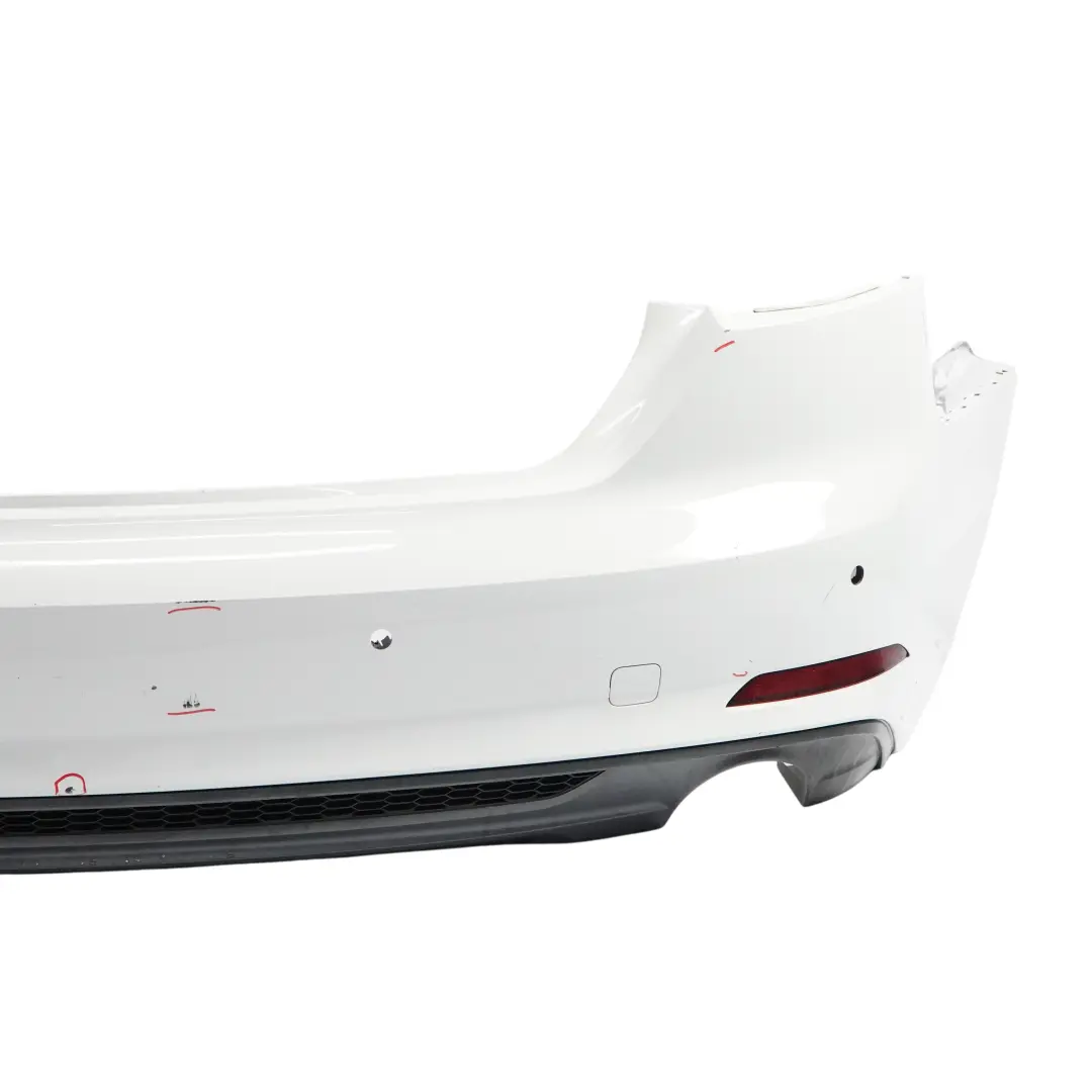 Bumper Rear Trim Panel S-Line Glacier White Pearl - S9R to Audi A5 F5 with Part number 8W6807067AA Audi A5 F5 Bumper Rear Trim Panel S-Line Glacier White Pearl - S9R - SKU 8W6807067AA-MGW - Part number 8W6807067AA