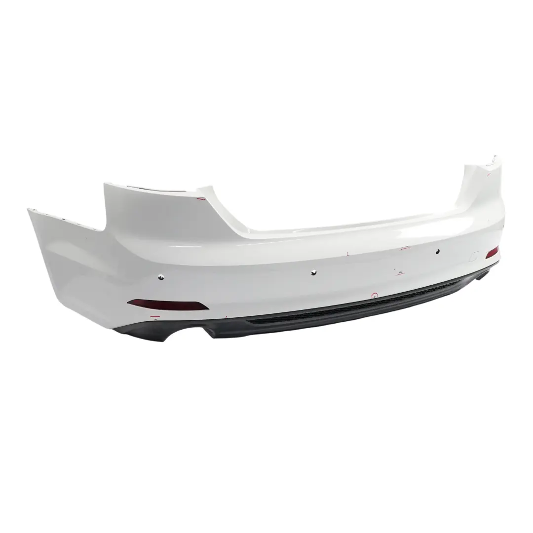 Audi A5 F5 Bumper Rear Trim Panel S-Line Glacier White Pearl - S9R - SKU 8W6807067AA-MGW - Part number 8W6807067AA