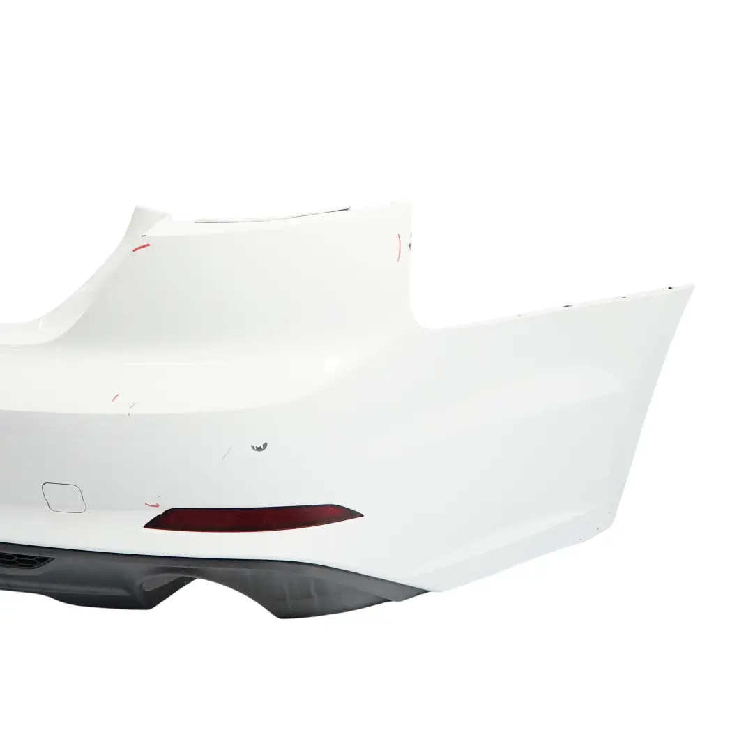 Audi A5 F5 Bumper Rear Trim Panel S-Line Glacier White Pearl - S9R - SKU 8W6807067AA-MGW - Part number 8W6807067AA