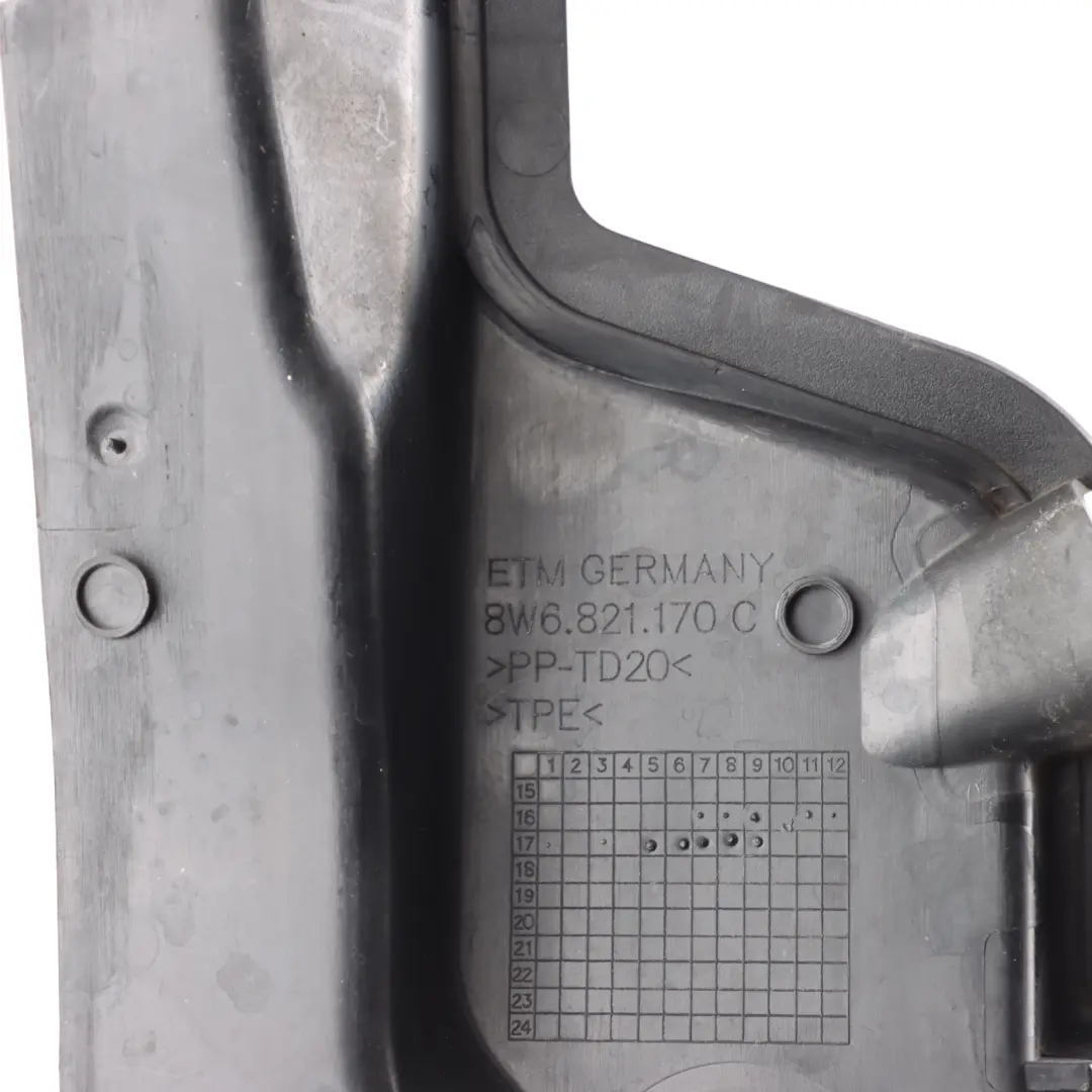 Front Wing Fender Trim Cover Panel Seal Upper Right O/S to Audi A5 F5 with Part number 8W6821170C Audi A5 F5 Front Wing Fender Trim Cover Panel Seal Upper Right O/S - SKU 8W6821170C - Part number 8W6821170C