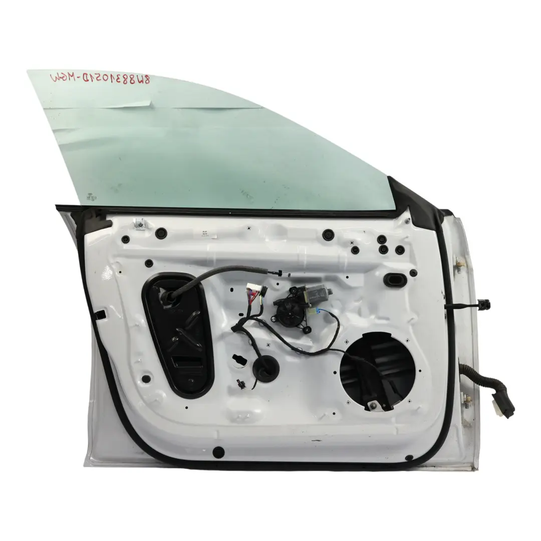 Puerta Delantera Izquierda Panel Glacier White Pearl - S9R para Audi A5 F5 con número de pieza 8W8831051D Audi A5 F5 Puerta Delantera Izquierda Panel Glacier White Pearl - S9R - SKU 8W8831051D-MGW - Número de pieza 8W8831051D