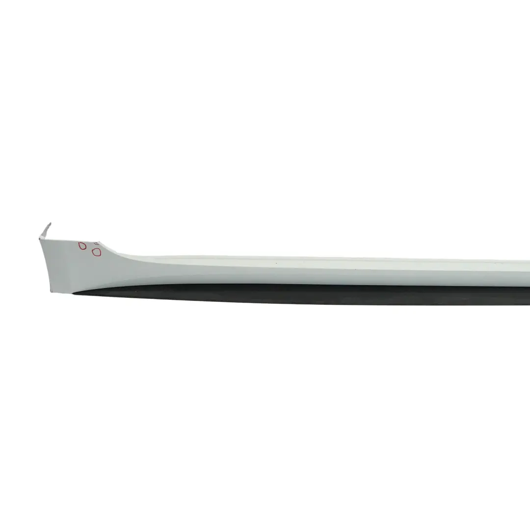Side Skirt Right O/S Door Sill Cover Panel Glacier White Pearl - S9R to Audi A5 F5 with Part number 8W8853856A Audi A5 F5 Side Skirt Right O/S Door Sill Cover Panel Glacier White Pearl - S9R - SKU 8W8853856A-MGW - Part number 8W8853856A