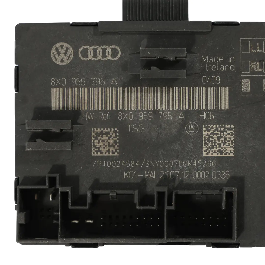 Unité Commande Module Porte Arrière pour Audi A1 8X Q3 8U à propos du numéro de pièce 8X0959795A Audi A1 8X Q3 8U Unité Commande Module Porte Arrière - SKU 8X0959795A - Numéro de pièce 8X0959795A