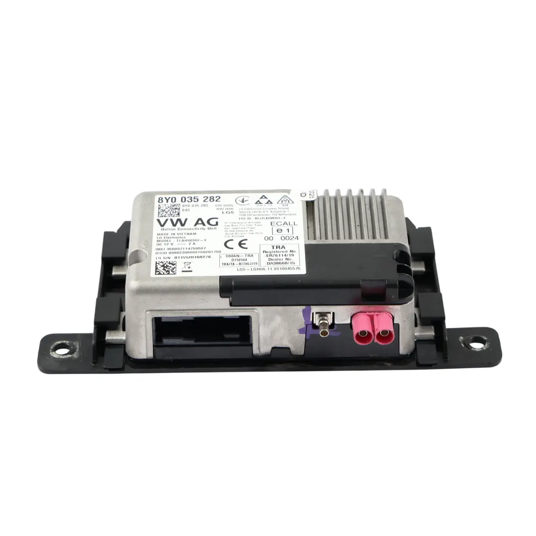 8Y Servicio Línea Unidad Módulo Control Bluetooth para Audi A3 S3 RS3 con número de pieza 8Y0035282 Audi A3 S3 RS3 8Y Servicio Línea Unidad Módulo Control Bluetooth - SKU 8Y0035282 - Número de pieza 8Y0035282