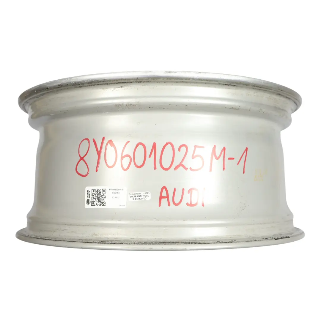 Audi A3 S3 8Y Cerchio Ruota Lega Argento 18" 8J ET:46 Audi Sport - SKU 8Y0601025M-1 - Numero di parte 8Y0601025M