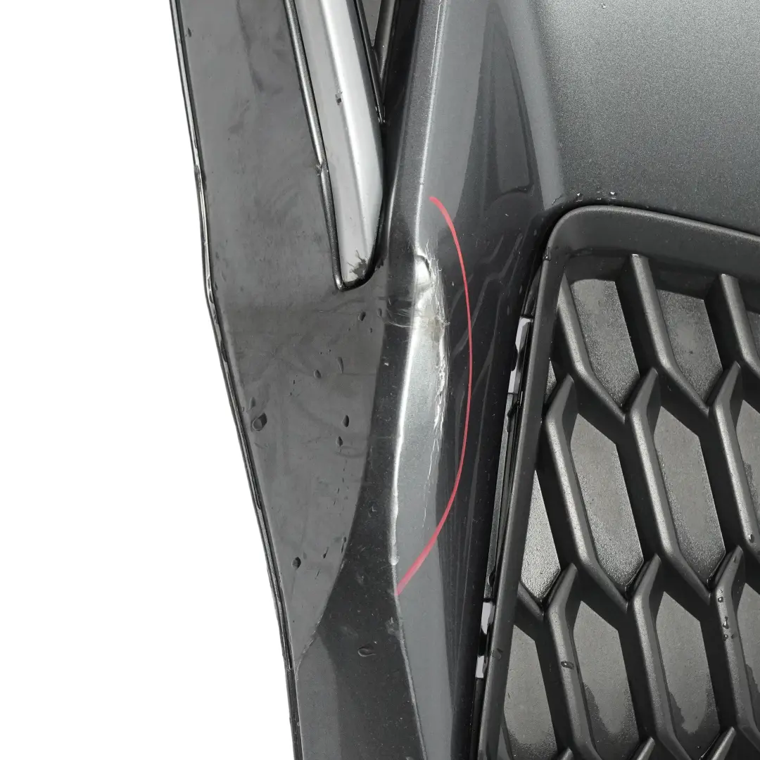 Audi S3 8Y Front Bumper Trim Panel Cover Daytona Grey Pearl Effect - Z7S - SKU 8Y0807065C-DGR - Part number 8Y0807065C