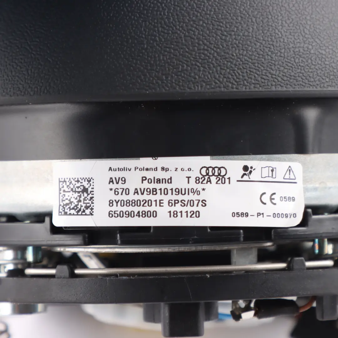 Audi S3 8Y Steering Wheel Air Module Insert SRS Driver's Side - SKU 8Y0880201E - Part number 8Y0880201E