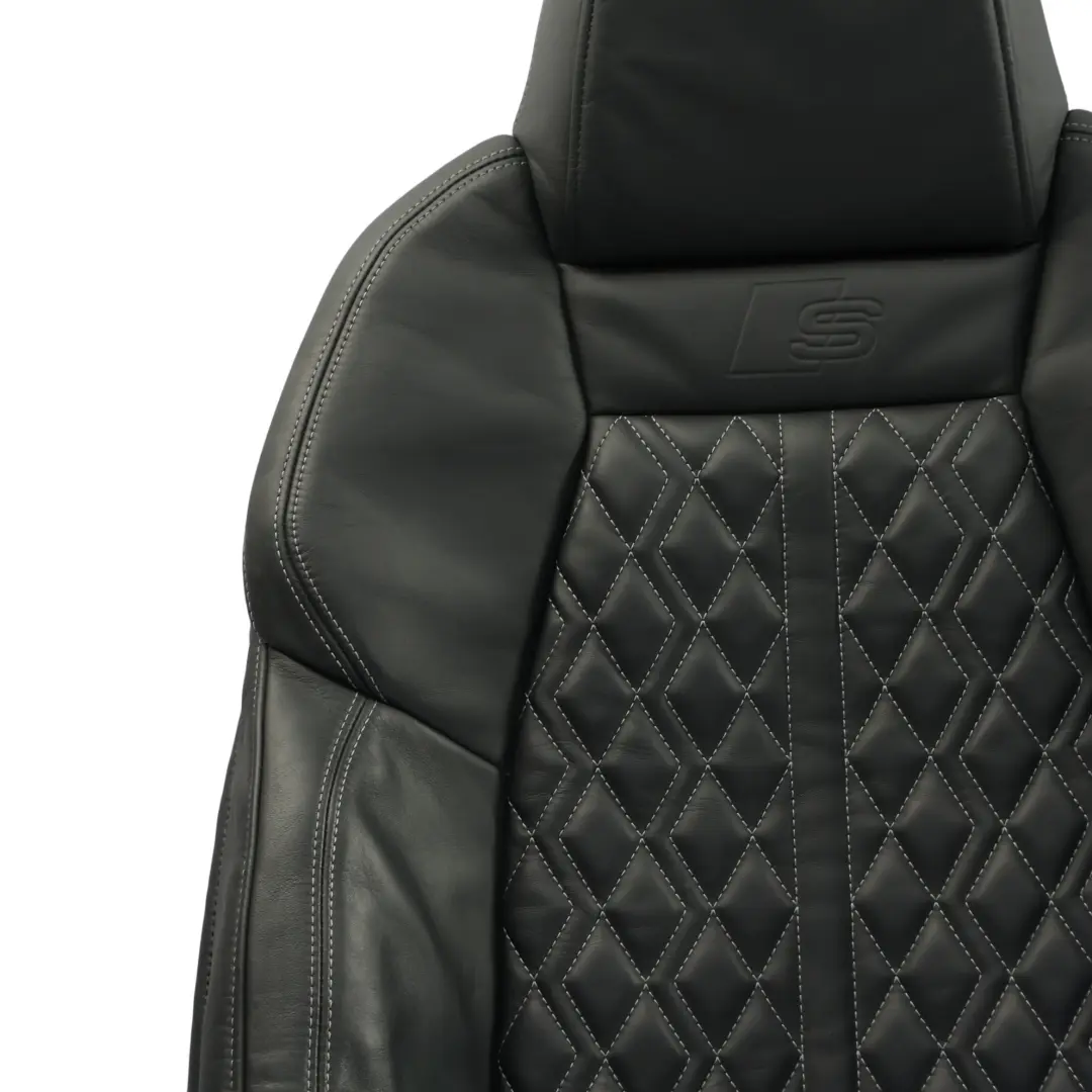 8Y Front Seat Sport Backrest Heated Cover Leather Black Right O/S to Audi S3 with Part number 8Y0882806K Audi S3 8Y Front Seat Sport Backrest Heated Cover Leather Black Right O/S - SKU 8Y0882806K - Part number 8Y0882806K