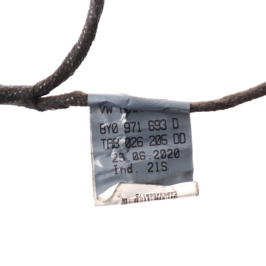 8Y Sportback Rear Door Wiring Loom Harness Cable Left N/S to Audi A3 with Part number 8Y0971687H Audi A3 8Y Sportback Rear Door Wiring Loom Harness Cable Left N/S - SKU 8Y0971687H - Part number 8Y0971687H