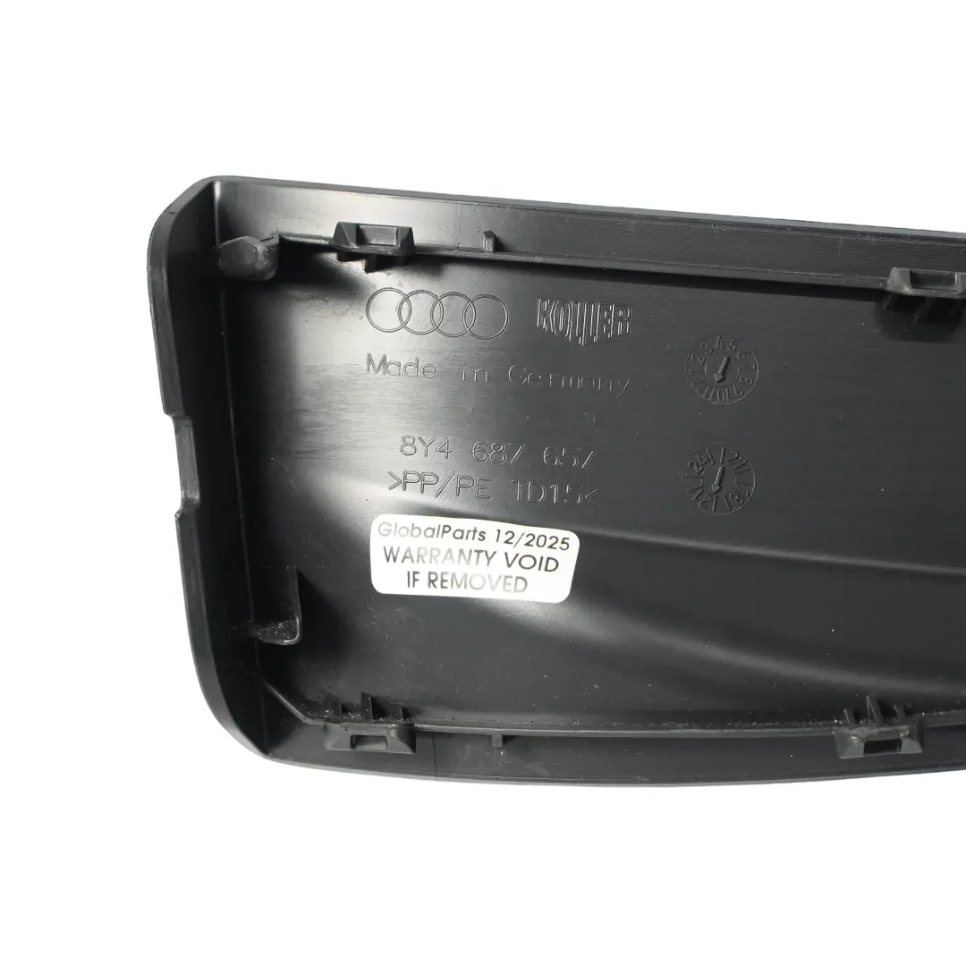 Audi S3 8Y Hinteren Gepäck Heckklappe Trim Zugang Abdeckung Links - SKU 8Y4687657 - Teilenummer 8Y4687657