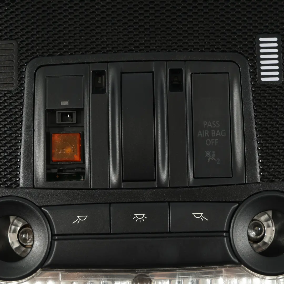 BMW X5 E70 X6 E71 Techo Luz Interior Interruptor Negro Delantero - SKU 9144076-1 - Número de pieza 9144076