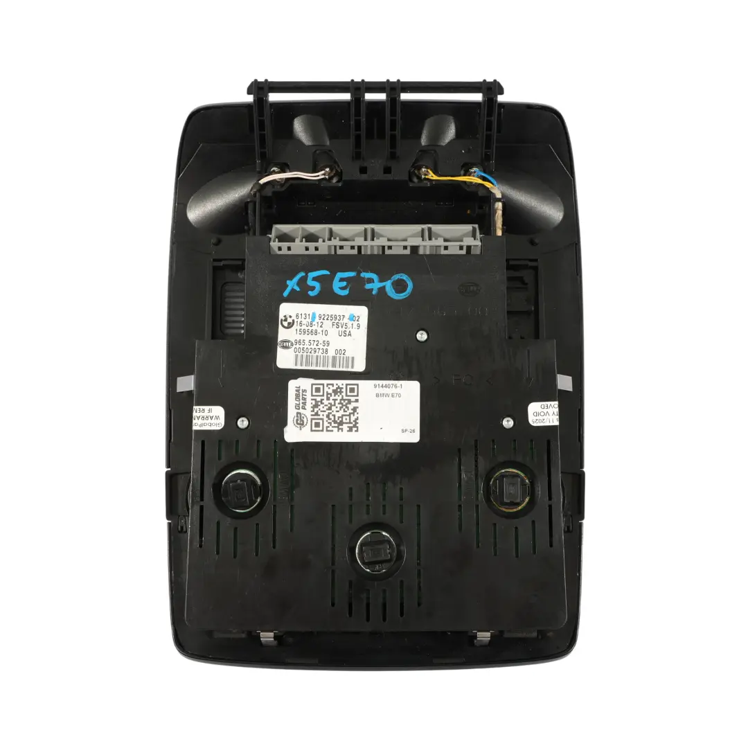 BMW X5 E70 E71 Światło Lampa Podsufitki Oświetlenie Kabiny Przód - SKU 9144076-1 - Numer Części 9144076