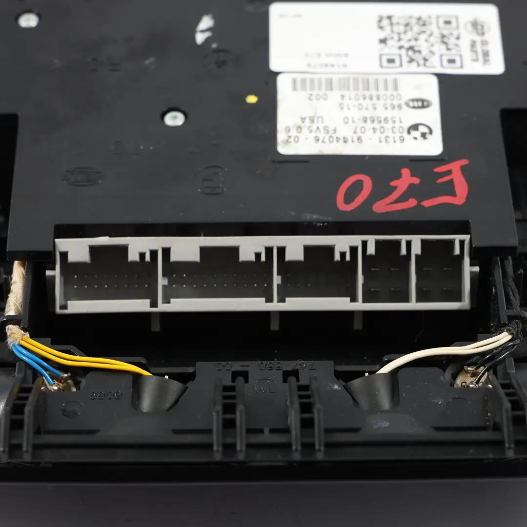 Techo Luz Interior Interruptor Delantero Negro para BMW X5 E70 X6 E71 con número de pieza 9144076 BMW X5 E70 X6 E71 Techo Luz Interior Interruptor Delantero Negro - SKU 9144076 - Número de pieza 9144076