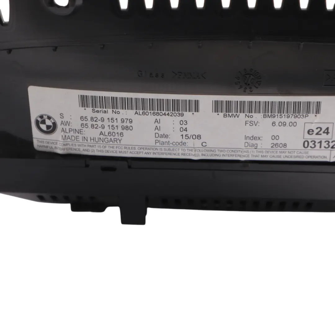 Dashboard Dash Onboard Display Monitor Screen 8.8" CCC to BMW E60 E90 with Part number 9151979 BMW E60 E90 Dashboard Dash Onboard Display Monitor Screen 8.8" CCC - SKU 9151979-2 - Part number 9151979