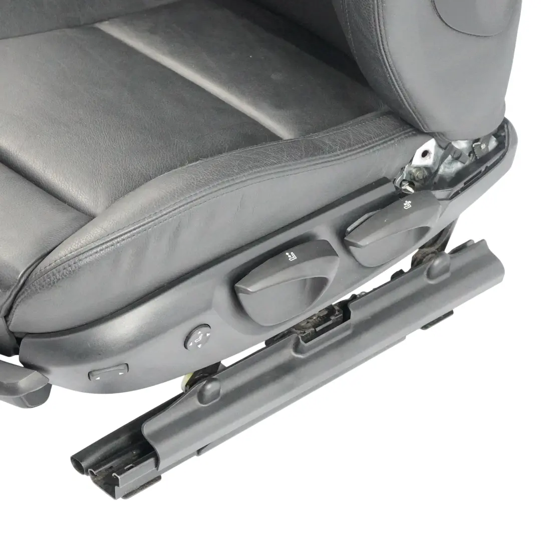 BMW E90 E91 M Sport Asiento Delantero Izquierdo Interior Cuero Negro Dakota - SKU 9156453-4 - Número de pieza 9156453