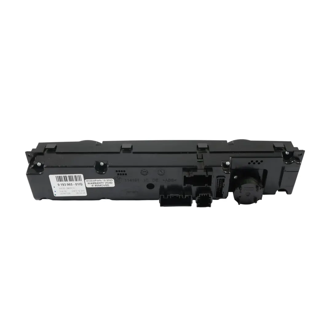 A/C Klima Heizung Steuergerät Schalttafel Automatik für BMW X5 E70 X6 E71 mit Teilenummer 9193965 BMW X5 E70 X6 E71 A/C Klima Heizung Steuergerät Schalttafel Automatik - SKU 9193965-1 - Teilenummer 9193965