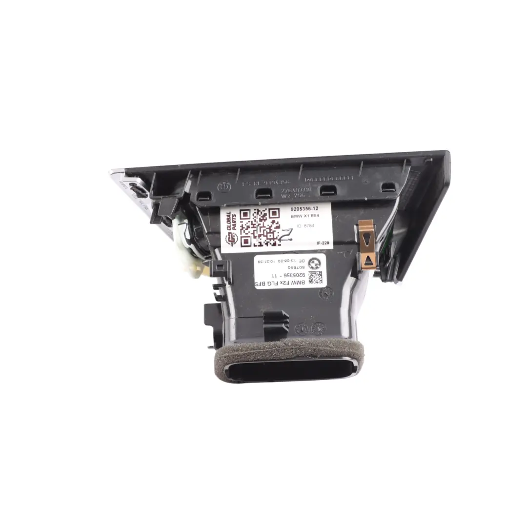Dashboard Air Vent Right O/S Driver's Side Silver Black to BMW F20 F21 F22 with Part number 9205356 BMW F20 F21 F22 Dashboard Air Vent Right O/S Driver's Side Silver Black - SKU RHD-9205356-12 - Part number 9205356