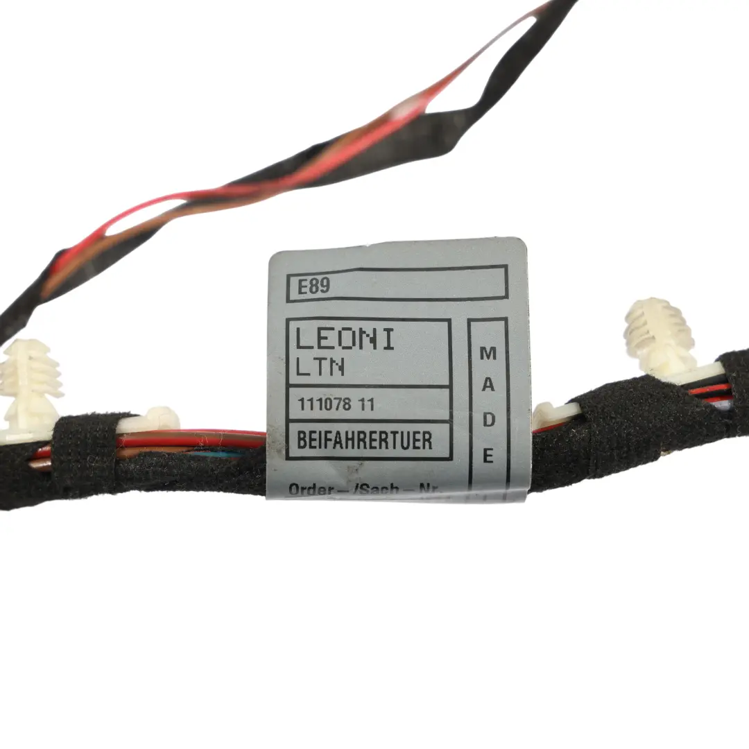 Wiring Loom Passenger Side Door Cables Cable Harness to BMW Z4 E89 with Part number 9225792 BMW Z4 E89 Wiring Loom Passenger Side Door Cables Cable Harness - SKU 9225792 - Part number 9225792
