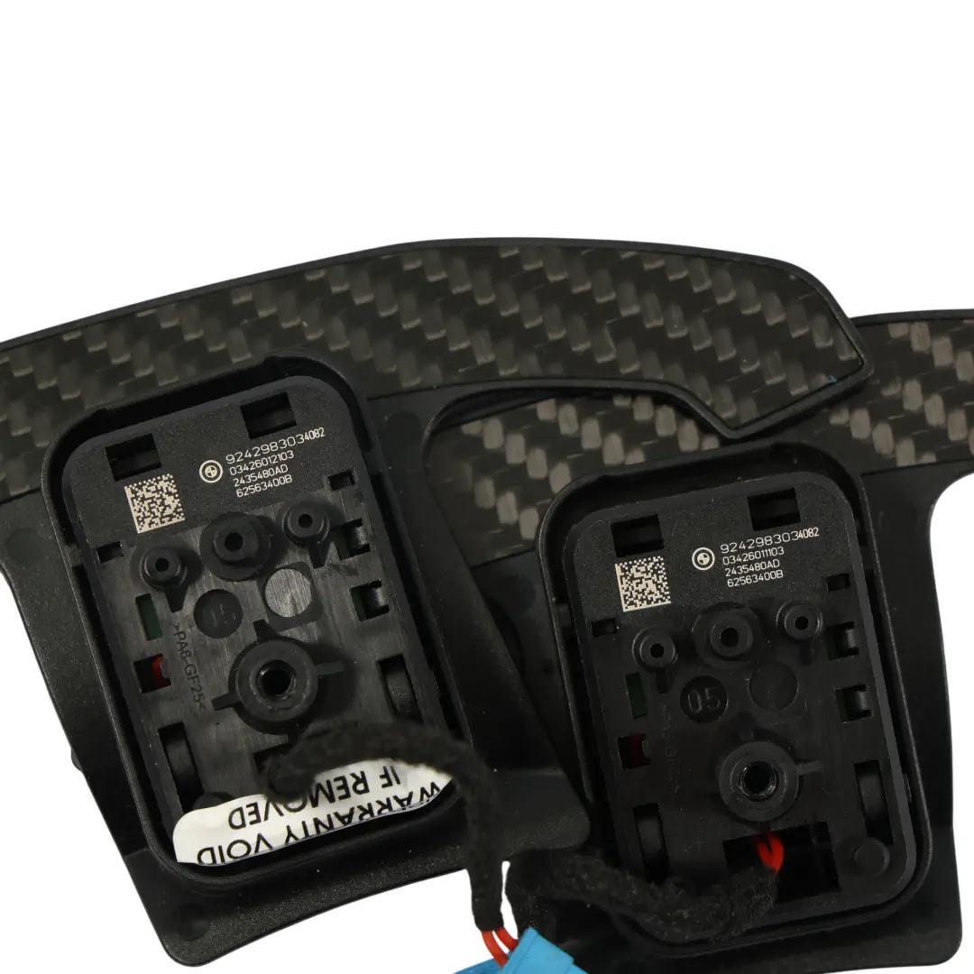 BMW F20 F21 F30 F32 Lenkrad Schaltwippen Set Carbon Look - SKU 9242983-SET - Teilenummer 9242983