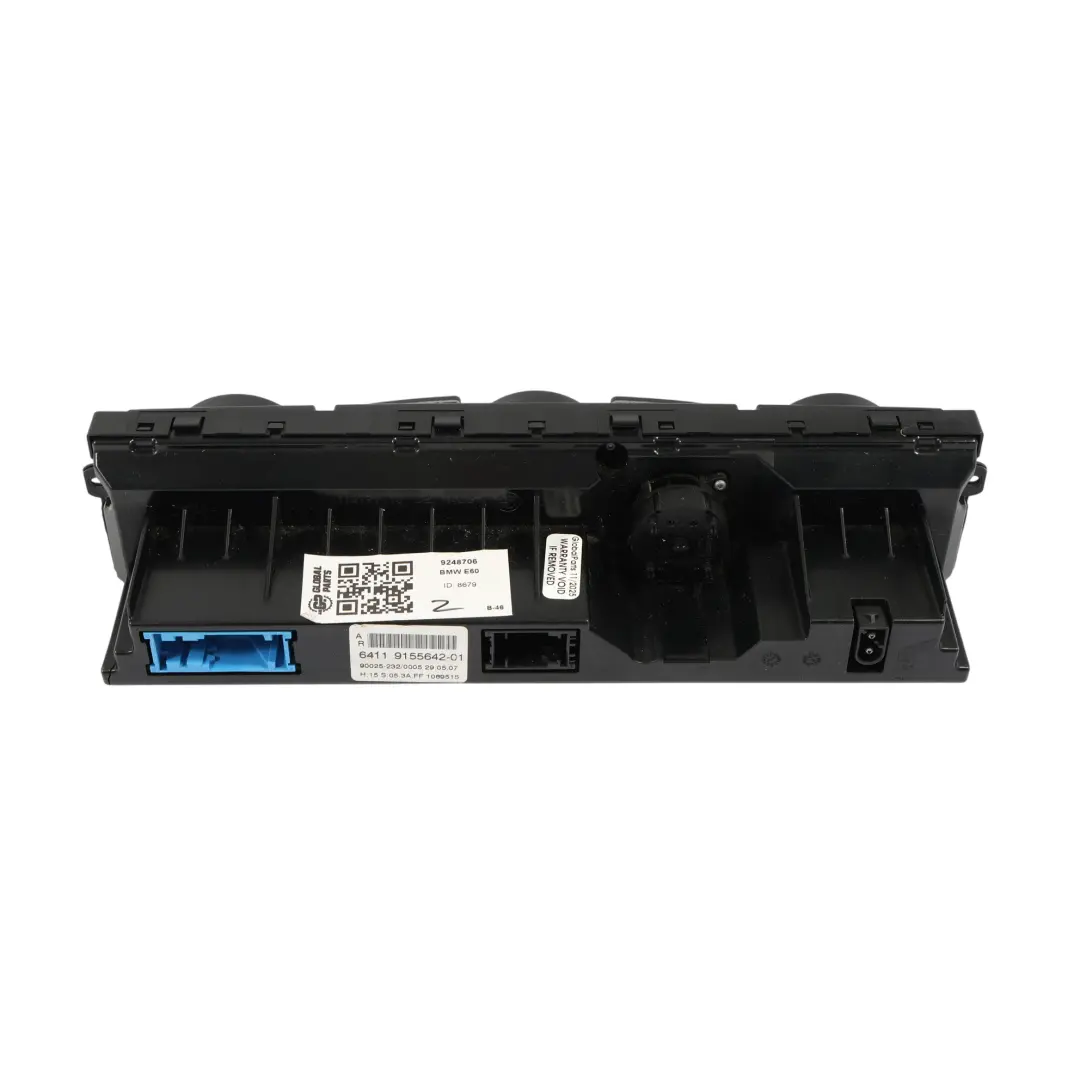 BMW E60 E61 E63 LCI Aire Acondicionado Calefacción Control Interruptores 9155642 - SKU 9248706 - Número de pieza 9248706