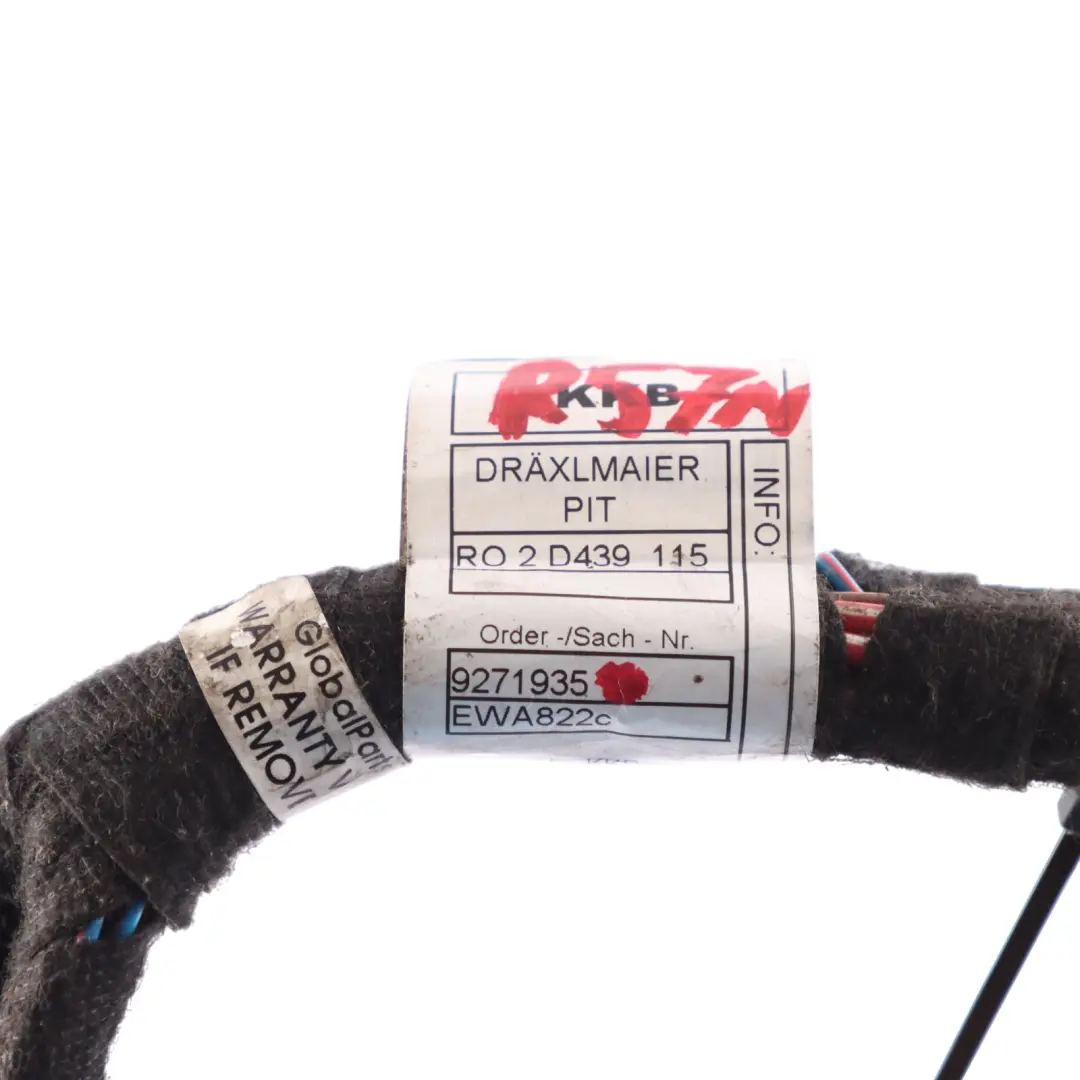 Mini Cabrio R57 LCI Wiring Main Loom Harness Rear Right O/S - SKU 9271935 - Part number 9271935