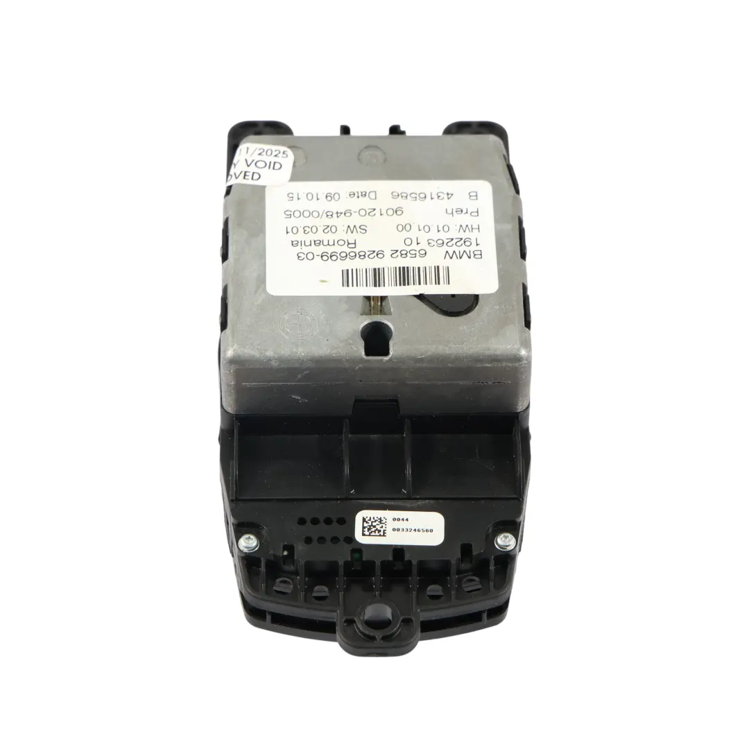  Commutateur iDrive BMW F10 F20 F21 F30 Contrôleur boutons multifonctions - SKU 9286699-1 - Numéro de pièce 9286699