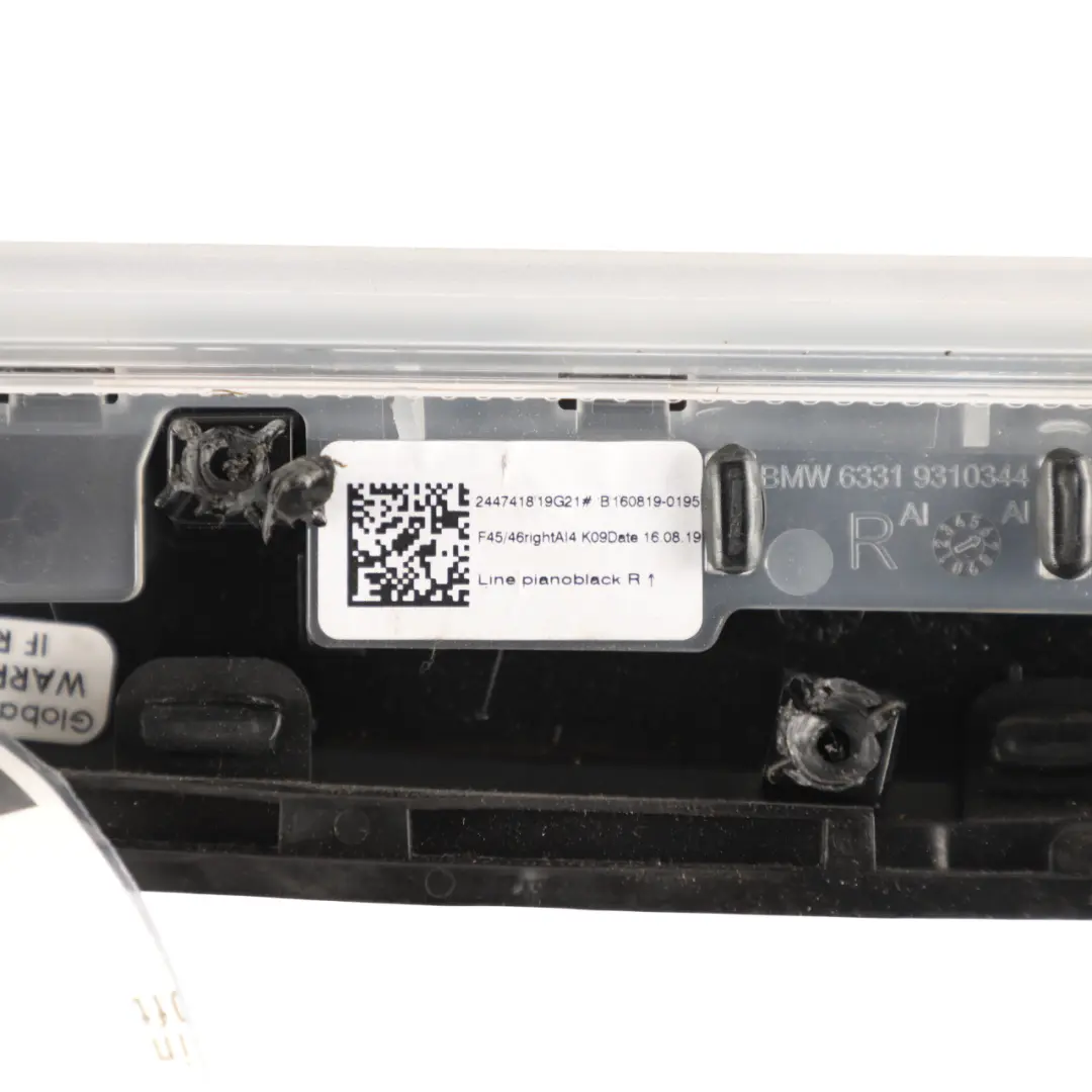 BMW F45 F46 Panneau Cache Bande Lumineuse Porte Avant Droite - SKU 9310344 - Numéro de pièce 9310344