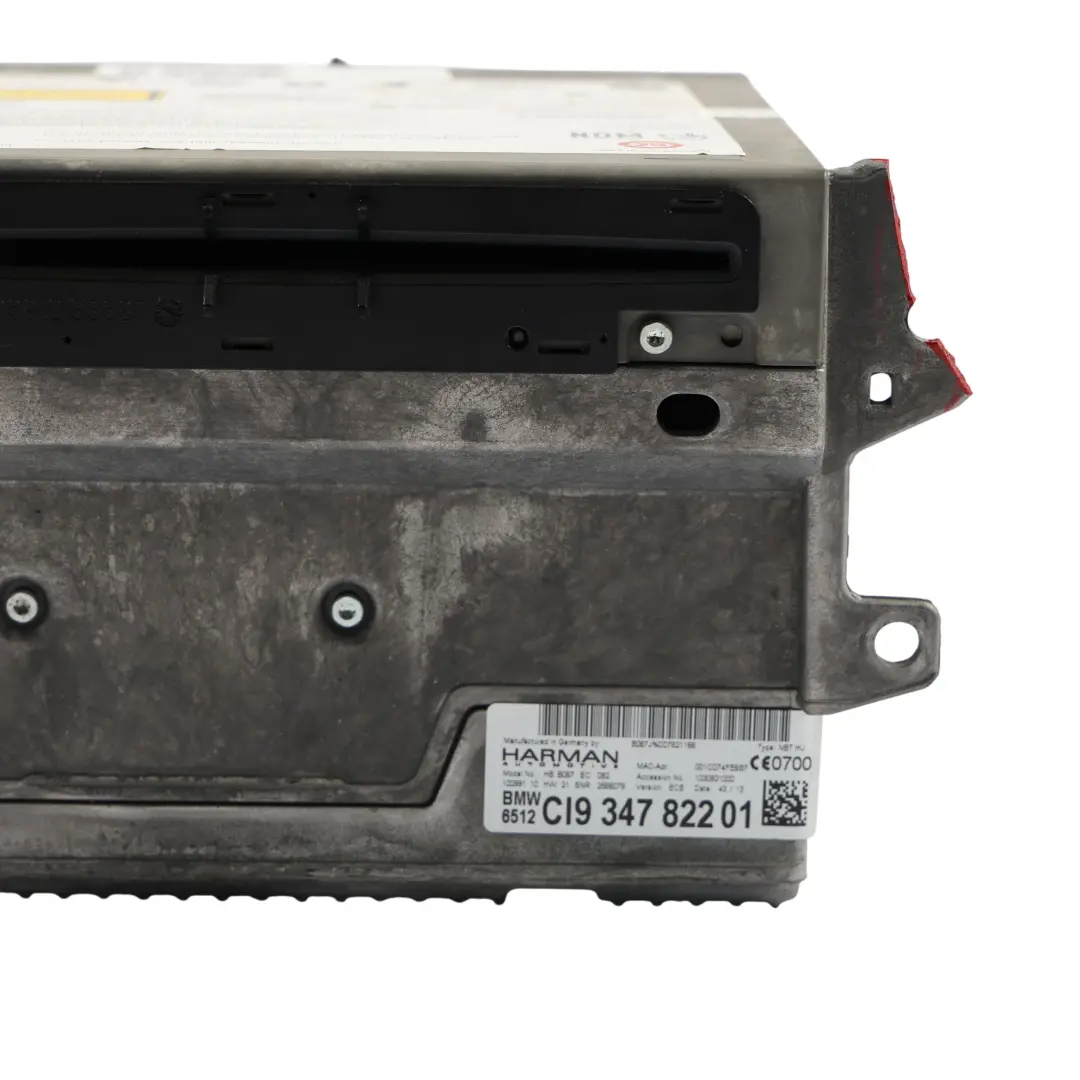 BMW F10 F20 F30 Module De Commande Haut De Gamme Système De Navigation - SKU 9347822-1 - Numéro de pièce 9347822