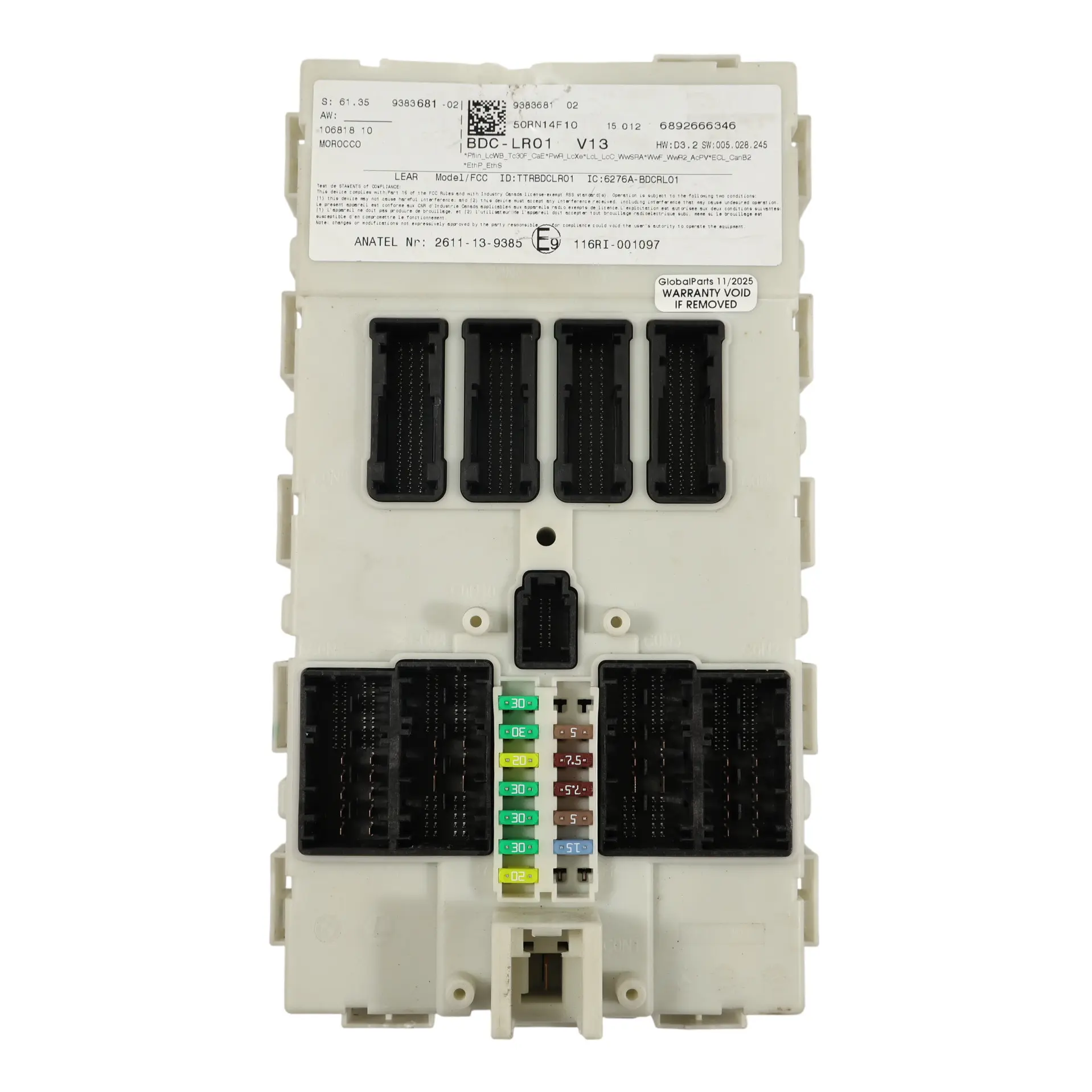 Mini F55 Caja Fusibles Delantera Módulo Control Carrocería ECU BCM 13275881