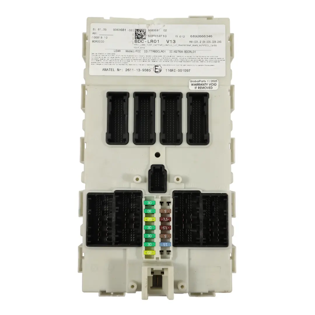 Mini F55 Sicherungs Kasten Front Body Control Module ECU BCM Einheit 13275881 - SKU 9383681-1 - Teilenummer 9383681