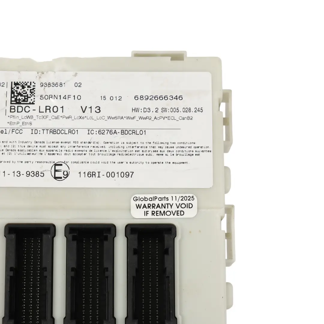 Skrzynka Bezpieczników Moduł Sterownik Komfortu BCM 13275881 do Mini F55 o numerze 9383681 Mini F55 Skrzynka Bezpieczników Moduł Sterownik Komfortu BCM 13275881 - SKU 9383681-1 - Numer Części 9383681