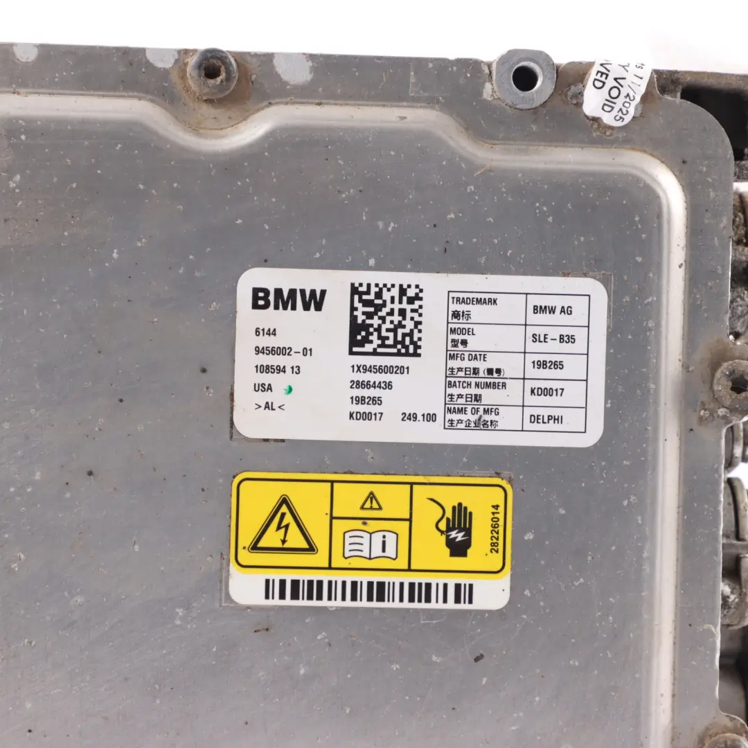 Inverter Convertitore KLE Modulo Carica Centralina per BMW F45 X5 F15 con numero di parte 9456002 BMW F45 X5 F15 Inverter Convertitore KLE Modulo Carica Centralina - SKU 9456002 - Numero di parte 9456002