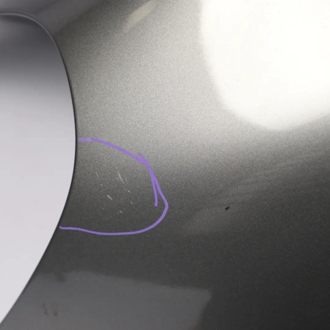 Side Panel Front Left N/S Wing Fender Meteor Grey - M7W to Porsche Cayenne 955 9PA with Part number 95550303102 Porsche Cayenne 955 9PA Side Panel Front Left N/S Wing Fender Meteor Grey - M7W - SKU 95550303102-MET - Part number 95550303102