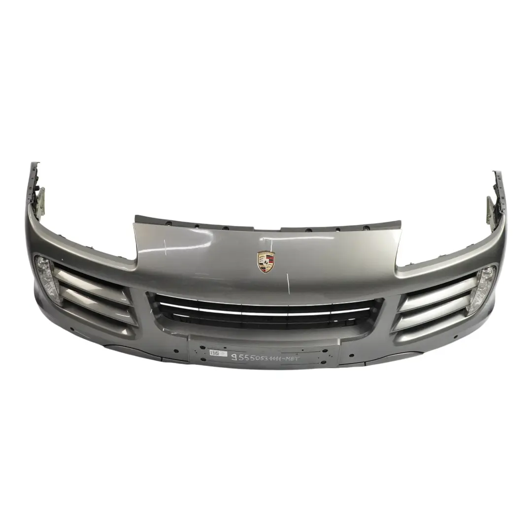 Front Bumper Trim Panel Covering Meteor Grey Metallic - M7W to Porsche Cayenne 9PA with Part number 95550531111 Porsche Cayenne 9PA Front Bumper Trim Panel Covering Meteor Grey Metallic - M7W - SKU 95550531111-MET - Part number 95550531111