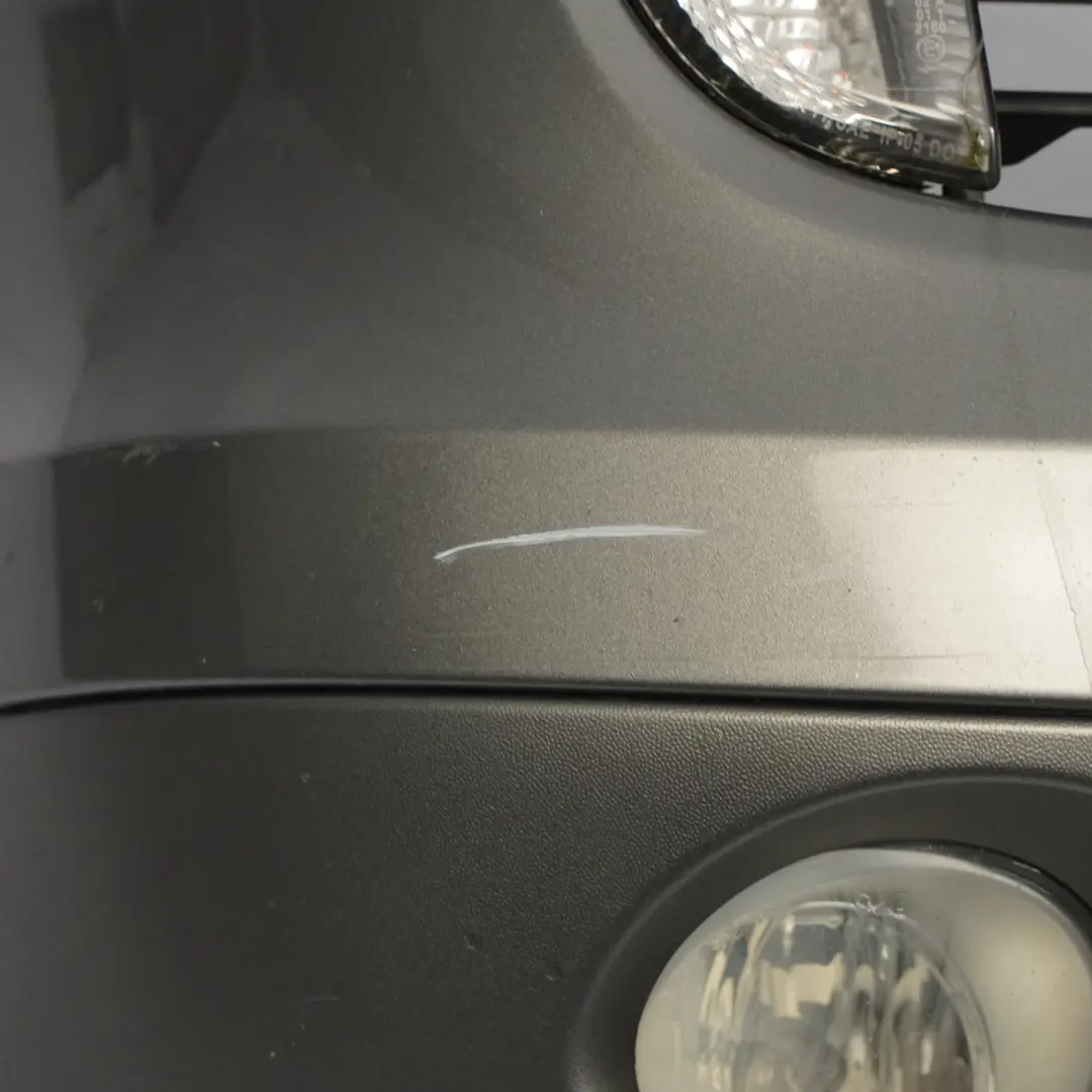 Porsche Cayenne 9PA Front Bumper Trim Panel Covering Meteor Grey Metallic - M7W - SKU 95550531111-MET - Part number 95550531111