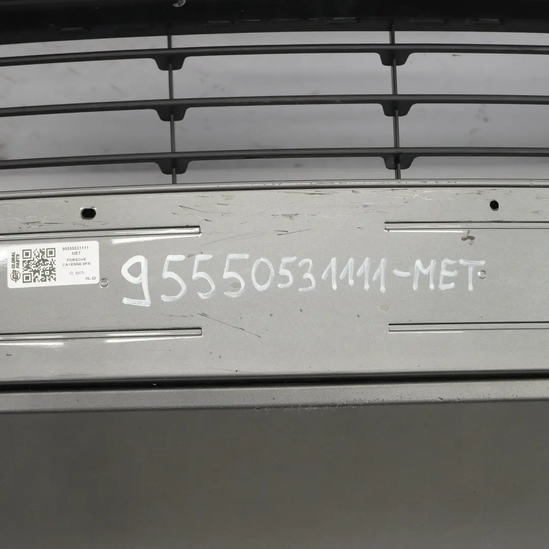 Zderzak Przedni Meteor Grey Szary Metalik - M7W do Porsche Cayenne 9PA o numerze 95550531111 Porsche Cayenne 9PA Zderzak Przedni Meteor Grey Szary Metalik - M7W - SKU 95550531111-MET - Numer Części 95550531111