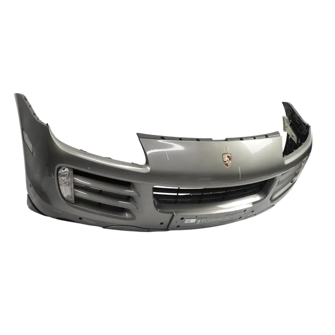 Porsche Cayenne 9PA Front Bumper Trim Panel Covering Meteor Grey Metallic - M7W - SKU 95550531111-MET - Part number 95550531111