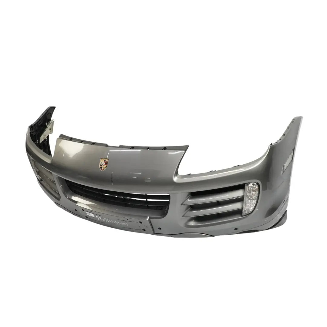 Front Bumper Trim Panel Covering Meteor Grey Metallic - M7W to Porsche Cayenne 9PA with Part number 95550531111 Porsche Cayenne 9PA Front Bumper Trim Panel Covering Meteor Grey Metallic - M7W - SKU 95550531111-MET - Part number 95550531111