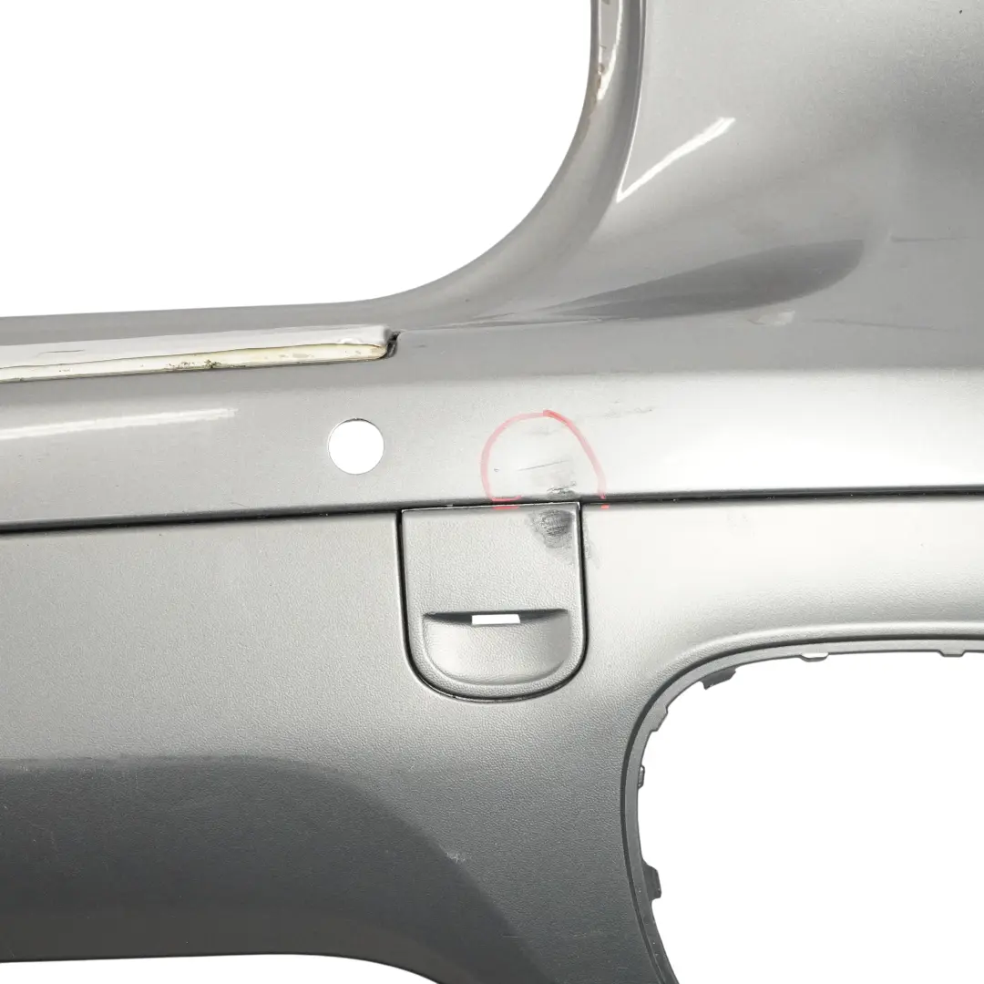 Bumper Trim Panel Covering Meteor Grey Metallic - M7W to Porsche Cayenne 9PA Rear with Part number 95550541111 Porsche Cayenne 9PA Rear Bumper Trim Panel Covering Meteor Grey Metallic - M7W - SKU 95550541111-MET - Part number 95550541111