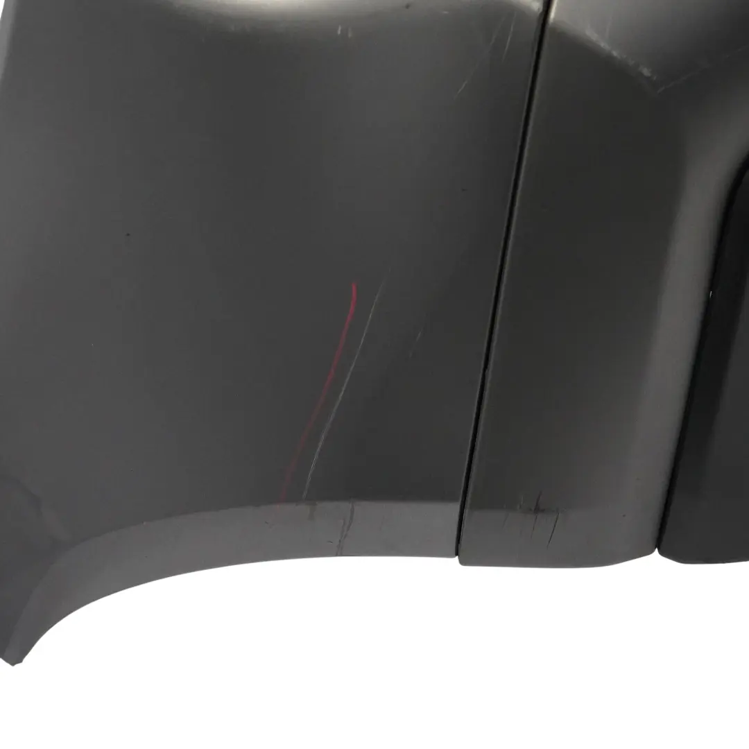 Bumper Trim Panel Covering Meteor Grey Metallic - M7W to Porsche Cayenne 9PA Rear with Part number 95550541111 Porsche Cayenne 9PA Rear Bumper Trim Panel Covering Meteor Grey Metallic - M7W - SKU 95550541111-MET - Part number 95550541111