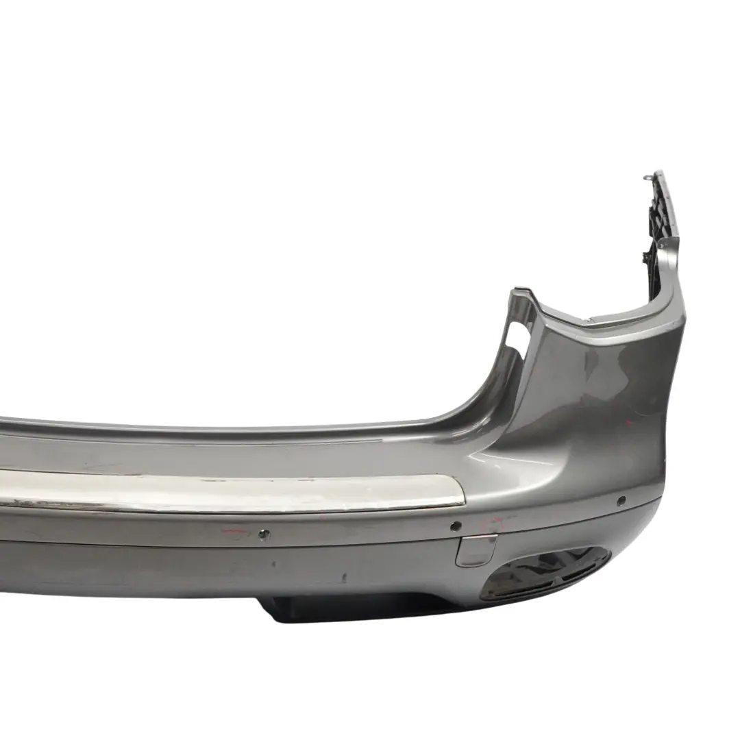 Bumper Trim Panel Covering Meteor Grey Metallic - M7W to Porsche Cayenne 9PA Rear with Part number 95550541111 Porsche Cayenne 9PA Rear Bumper Trim Panel Covering Meteor Grey Metallic - M7W - SKU 95550541111-MET - Part number 95550541111