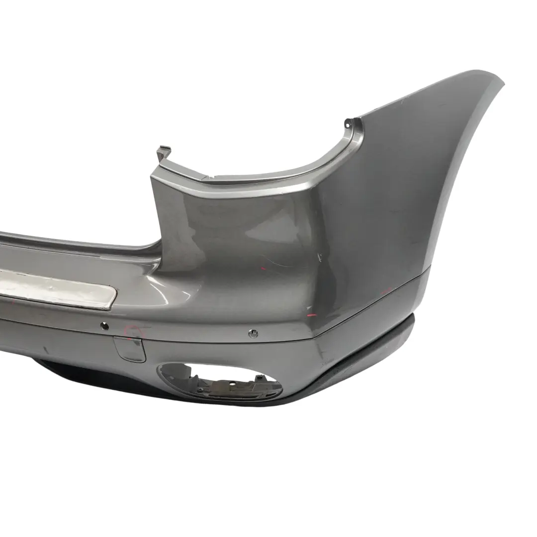 Bumper Trim Panel Covering Meteor Grey Metallic - M7W to Porsche Cayenne 9PA Rear with Part number 95550541111 Porsche Cayenne 9PA Rear Bumper Trim Panel Covering Meteor Grey Metallic - M7W - SKU 95550541111-MET - Part number 95550541111
