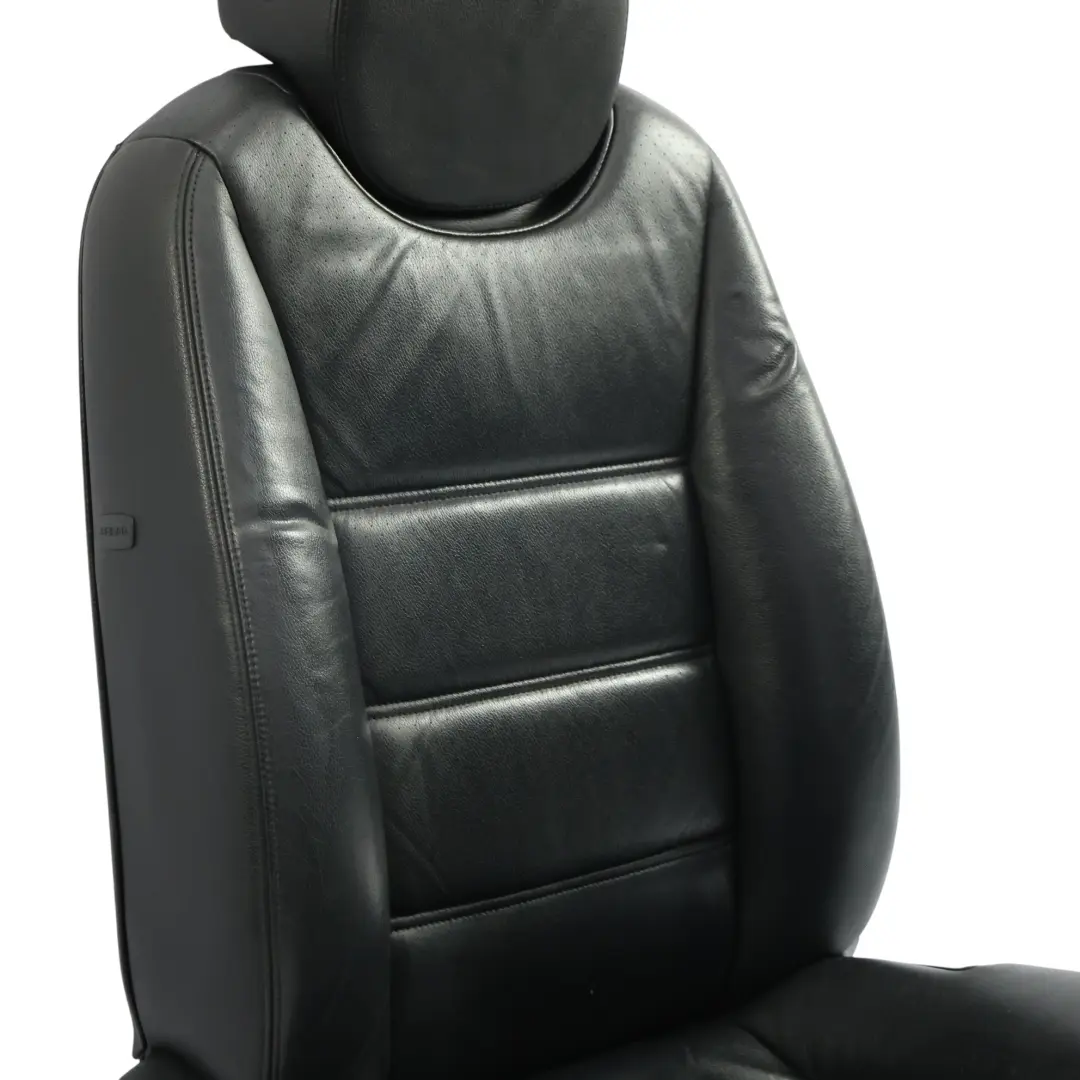 Porsche Cayenne 9PA Asiento Confort Delantero Derecho Calefactado Cuero Negro - SKU 95552118307-1 - Número de pieza 95552118307