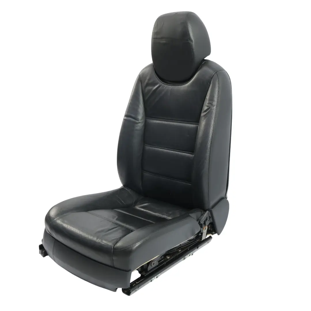 Porsche Cayenne 9PA Fotel Komfort Prawy Przód Grzany Czarny Skórzany - SKU 95552118307-1 - Numer Części 95552118307