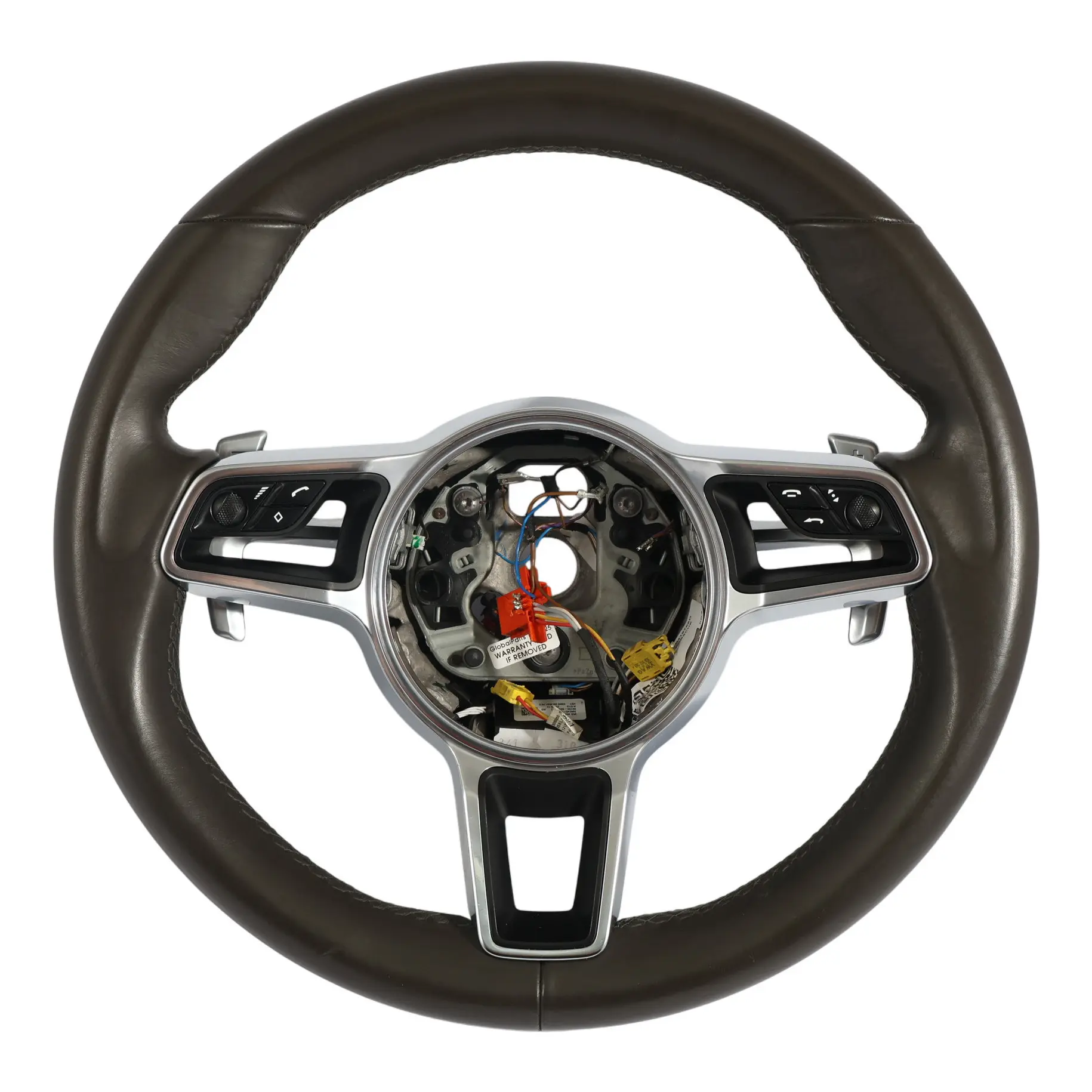 Porsche Macan 95B Volante In Pelle Marrone Cambio al Volante 95B419798D