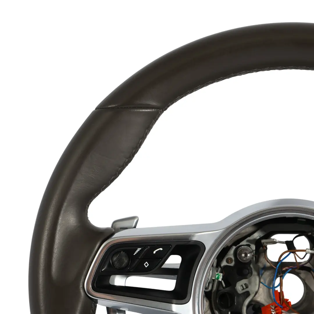 Kierownica Brązowa Skóra Łopatki Multifunkcja do Porsche Macan 95B o numerze 95B419798D Porsche Macan 95B Kierownica Brązowa Skóra Łopatki Multifunkcja - SKU 95B419798D - Numer Części 95B419798D