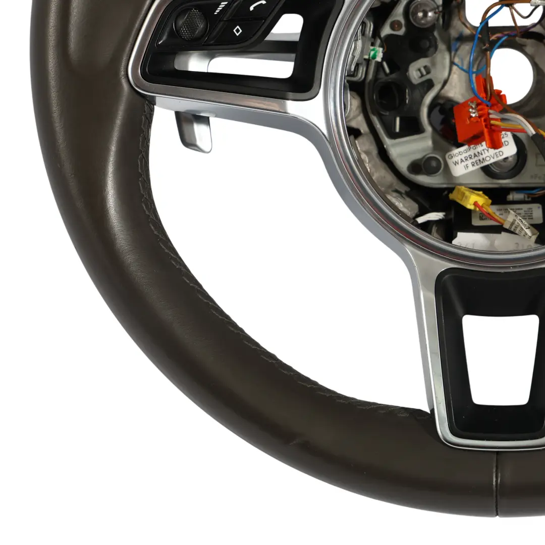 Porsche Macan 95B Volante In Pelle Marrone Cambio al Volante - SKU 95B419798D - Numero di parte 95B419798D